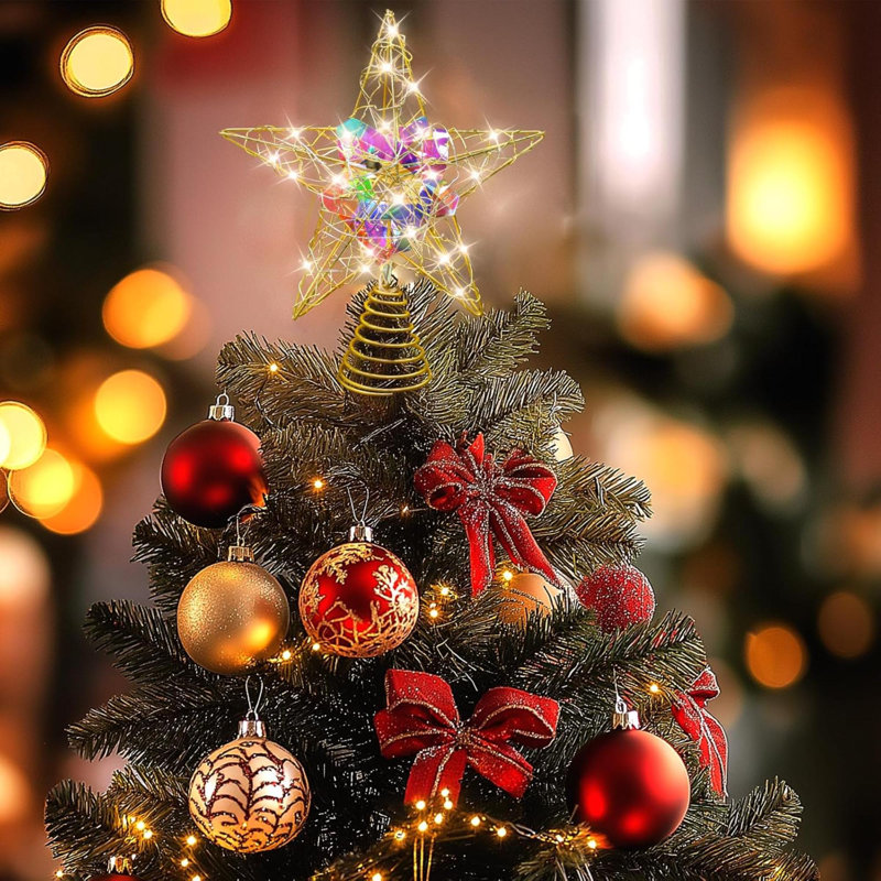 Battery operated christmas tree star new arrivals